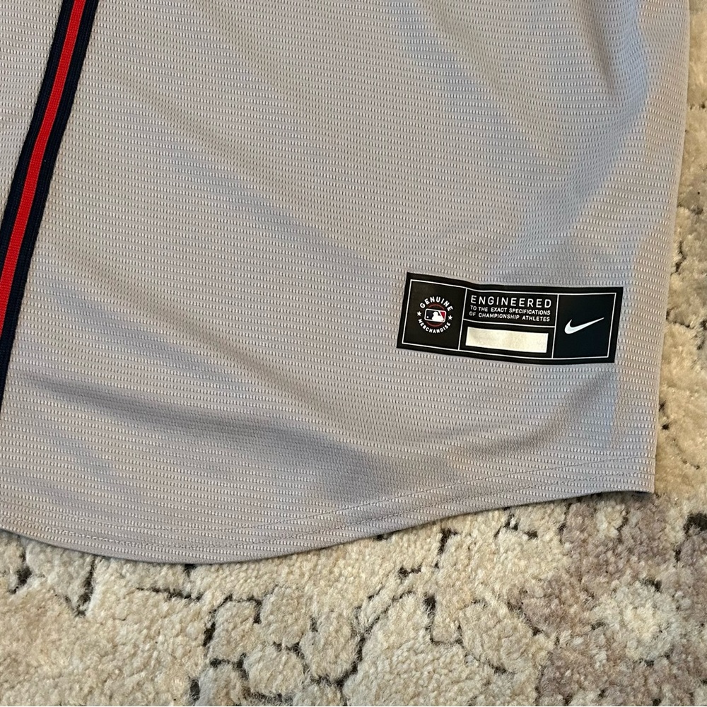 Nike Authentic Atlanta Braves MLB Baseball Gray Jersey Men's Size: XL - Picture 5 of 6